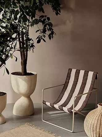 FERM LIVING | Desert Lounge Chair Cashmere Off white Chocolate | 